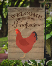 Load image into Gallery viewer, New Hampshire Red Chicken Welcome Garden Flag – Decorative Outdoor Yard Flag CK6787GF