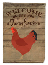 Load image into Gallery viewer, New Hampshire Red Chicken Welcome Garden Flag – Decorative Outdoor Yard Flag CK6787GF