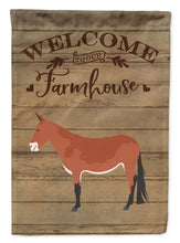 Load image into Gallery viewer, Mule Welcome Flag Canvas House Size CK6789CHF