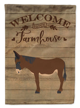 Load image into Gallery viewer, Zamorano-Leones Donkey Welcome Flag Canvas House Size CK6797CHF