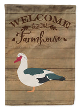 Load image into Gallery viewer, Muscovy Duck Welcome Flag Canvas House Size CK6808CHF