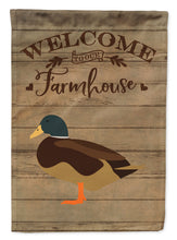 Load image into Gallery viewer, Silver Bantam Duck Welcome Flag Canvas House Size CK6811CHF