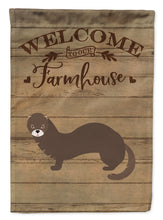 Load image into Gallery viewer, Russian or European Mink Welcome Flag Canvas House Size CK6812CHF