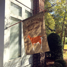 Load image into Gallery viewer, Toggenburger Goat Welcome Flag Canvas House Size CK6825CHF