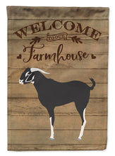 Load image into Gallery viewer, Black Bengal Goat Welcome Flag Canvas House Size CK6828CHF