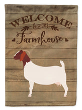 Load image into Gallery viewer, Boer Goat Welcome Flag Canvas House Size CK6830CHF