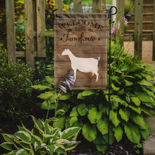 Load image into Gallery viewer, Saanen Goat Welcome Garden Flag – Decorative Outdoor Yard Flag CK6833GF