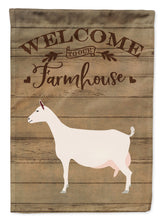 Load image into Gallery viewer, Saanen Goat Welcome Garden Flag – Decorative Outdoor Yard Flag CK6833GF