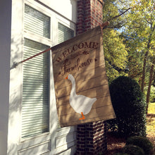 Load image into Gallery viewer, Embden Goose Welcome Flag Canvas House Size CK6836CHF