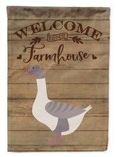 Load image into Gallery viewer, Buff Grey Back Goose Welcome Flag Canvas House Size CK6845CHF