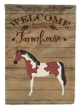 Load image into Gallery viewer, Pinto Horse Welcome Flag Canvas House Size CK6851CHF