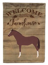 Load image into Gallery viewer, English Thoroughbred Horse Welcome Flag Canvas House Size CK6857CHF