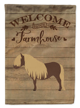 Load image into Gallery viewer, Shetland Pony Horse Welcome Flag Canvas House Size CK6858CHF