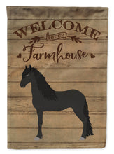 Load image into Gallery viewer, Friesian Horse Welcome Garden Flag – Decorative Outdoor Yard Flag CK6859GF