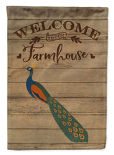 Load image into Gallery viewer, Indian Peacock Peafowl Welcome Garden Flag – Decorative Outdoor Yard Flag CK6869GF