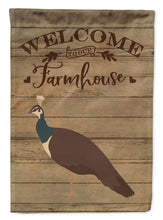 Load image into Gallery viewer, Indian Peahen Peafowl Welcome Garden Flag – Decorative Outdoor Yard Flag CK6871GF