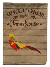 Load image into Gallery viewer, Golden or Chinese Pheasant Welcome Flag Canvas House Size CK6872CHF