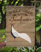 Load image into Gallery viewer, Silver Pheasant Welcome Garden Flag – Decorative Outdoor Yard Flag CK6873GF