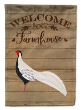 Load image into Gallery viewer, Silver Pheasant Welcome Garden Flag – Decorative Outdoor Yard Flag CK6873GF