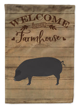 Load image into Gallery viewer, Devon Large Black Pig Welcome Flag Canvas House Size CK6875CHF