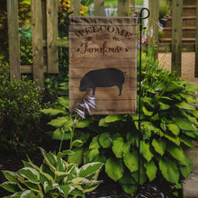 Load image into Gallery viewer, Devon Large Black Pig Welcome Garden Flag – Decorative Outdoor Yard Flag CK6875GF
