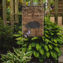 Load image into Gallery viewer, Berkshire Pig Welcome Garden Flag – Decorative Outdoor Yard Flag CK6877GF
