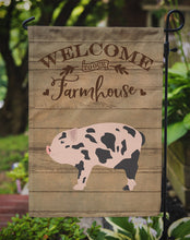Load image into Gallery viewer, Mini Miniature Pig Welcome Garden Flag – Decorative Outdoor Yard Flag CK6879GF