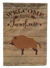 Load image into Gallery viewer, Wild Boar Pig Welcome Flag Canvas House Size CK6880CHF