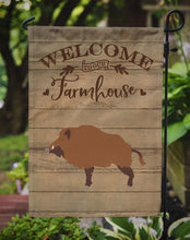 Load image into Gallery viewer, Wild Boar Pig Welcome Garden Flag – Decorative Outdoor Yard Flag CK6880GF
