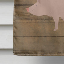 Load image into Gallery viewer, English Large White Pig Welcome Flag Canvas House Size CK6882CHF