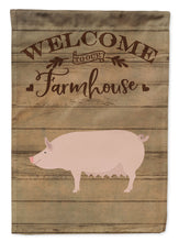 Load image into Gallery viewer, English Large White Pig Welcome Garden Flag – Decorative Outdoor Yard Flag CK6882GF