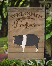 Load image into Gallery viewer, Hampshire Pig Welcome Garden Flag – Decorative Outdoor Yard Flag CK6883GF