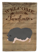 Load image into Gallery viewer, Vietnamese Pot-Bellied Pig Welcome Flag Canvas House Size CK6885CHF
