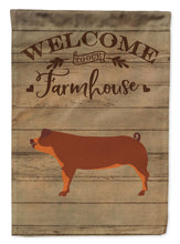 Load image into Gallery viewer, Duroc Pig Welcome Flag Canvas House Size CK6886CHF
