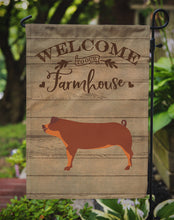 Load image into Gallery viewer, Duroc Pig Welcome Garden Flag – Decorative Outdoor Yard Flag CK6886GF