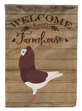 Load image into Gallery viewer, Capuchin Red Pigeon Welcome Flag Canvas House Size CK6892CHF