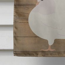 Load image into Gallery viewer, Silver Fantail Pigeon Welcome Flag Canvas House Size CK6894CHF