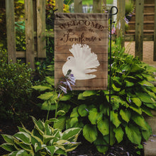 Load image into Gallery viewer, Silver Fantail Pigeon Welcome Garden Flag – Decorative Outdoor Yard Flag CK6894GF