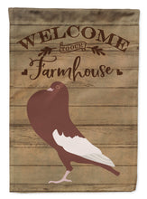 Load image into Gallery viewer, English Pouter Pigeon Welcome Flag Canvas House Size CK6898CHF