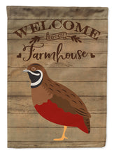 Load image into Gallery viewer, Chinese Painted or King Quail Welcome Flag Canvas House Size CK6900CHF