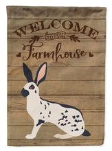 Load image into Gallery viewer, English Spot Rabbit Welcome Flag Canvas House Size CK6905CHF