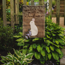 Load image into Gallery viewer, New Zealand White Rabbit Welcome Garden Flag – Decorative Outdoor Yard Flag CK6909GF