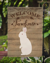 Load image into Gallery viewer, New Zealand White Rabbit Welcome Garden Flag – Decorative Outdoor Yard Flag CK6909GF