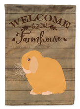 Load image into Gallery viewer, Holland Lop Rabbit Welcome Flag Canvas House Size CK6912CHF