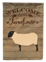 Load image into Gallery viewer, Suffolk Sheep Welcome Flag Canvas House Size CK6916CHF