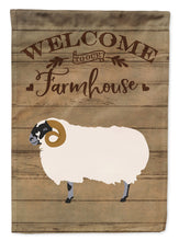 Load image into Gallery viewer, Scottish Blackface Sheep Welcome Flag Canvas House Size CK6917CHF