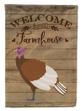 Load image into Gallery viewer, Bourbon Red Turkey Hen Welcome Flag Canvas House Size CK6926CHF