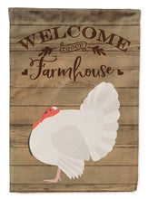 Load image into Gallery viewer, White Holland Turkey Welcome Flag Canvas House Size CK6927CHF