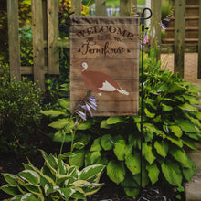 Load image into Gallery viewer, Jersey Buff Turkey Hen Welcome Garden Flag – Decorative Outdoor Yard Flag CK6928GF
