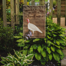 Load image into Gallery viewer, Beltsville Small White Turkey Hen Welcome Garden Flag – Decorative Outdoor Yard Flag CK6933GF